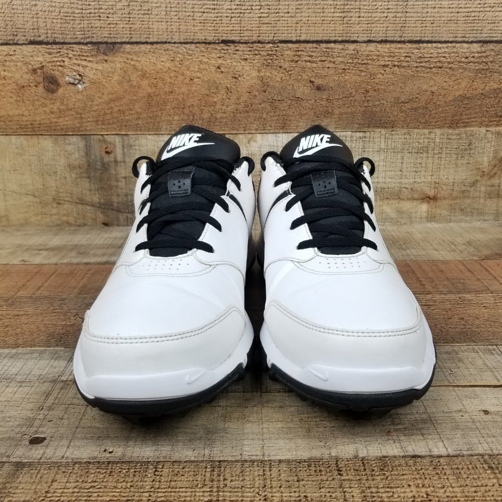Nike Durasport 4 Men Sz 10 Wide White Black Golf Shoe Low Athletic 844550-100 - Picture 2 of 9
